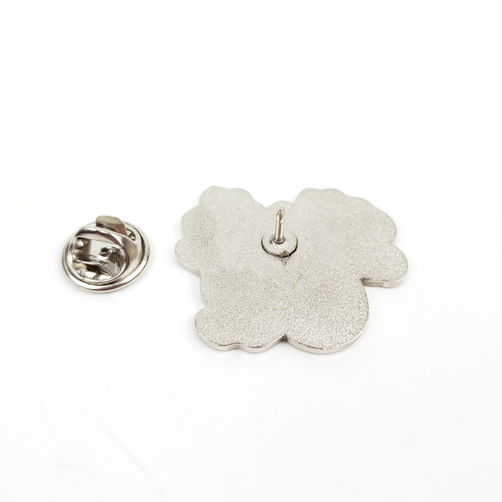 ❗5/$25 SALE❗F*ck Off Silver Punk Rock Brooch Pin - Picture 3 of 4